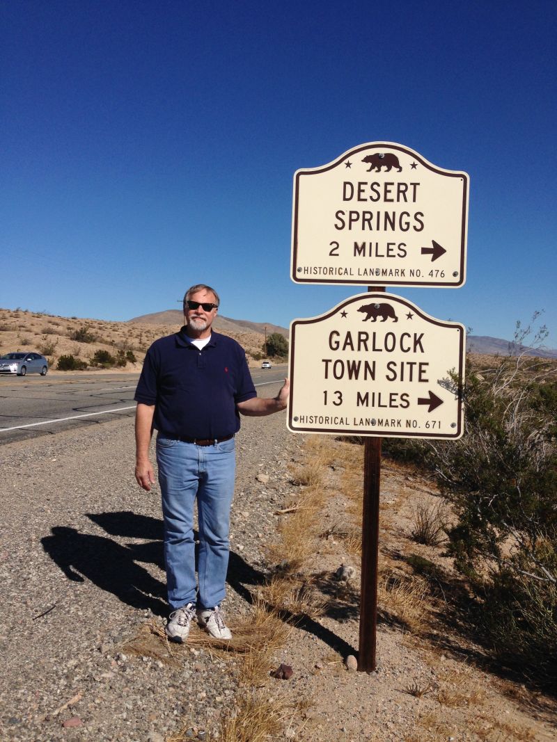 NO. 671 SITE OF THE TOWN OF GARLOCK - State Street Sign