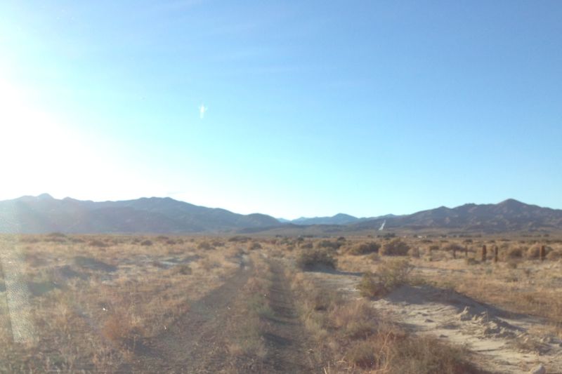 This is the dirt trail west of Pappas Road that leads to the marker.