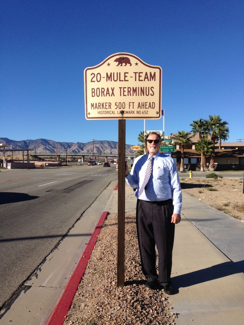 NO. 652 20-MULE-TEAM BORAX TERMINUS - State Street Sign