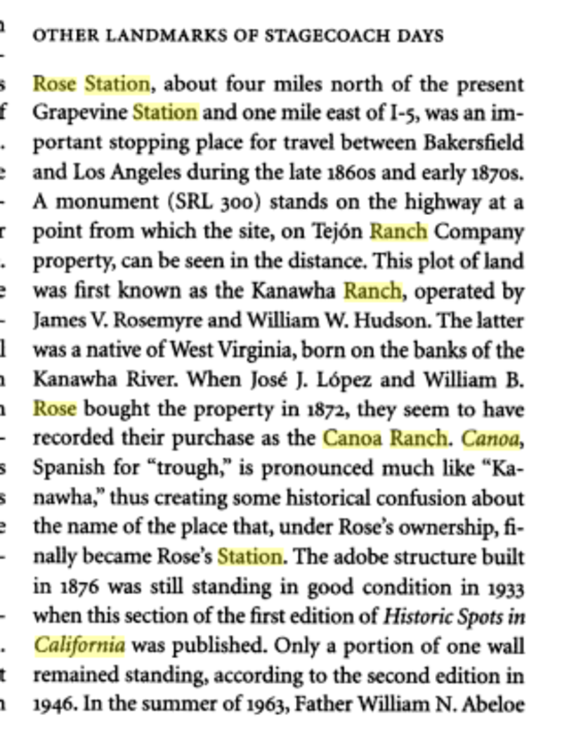 Rose Station info. See link below