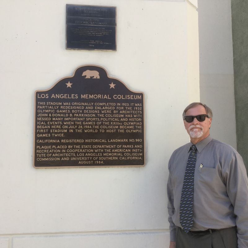 NO. 960 LOS ANGELES MEMORIAL COLISEUM - Plaque