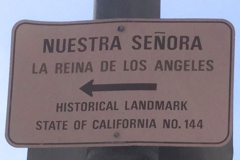 NO. 144 NUESTRA SEÑORA LA REINA DE LOS ANGELES - Arrow points in wrong direction