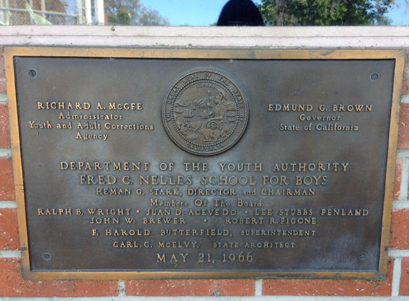 NO. 947 REFORM SCHOOL FOR JUVENILE OFFENDERS (FRED C. NELLES SCHOOL) - Private Plaque