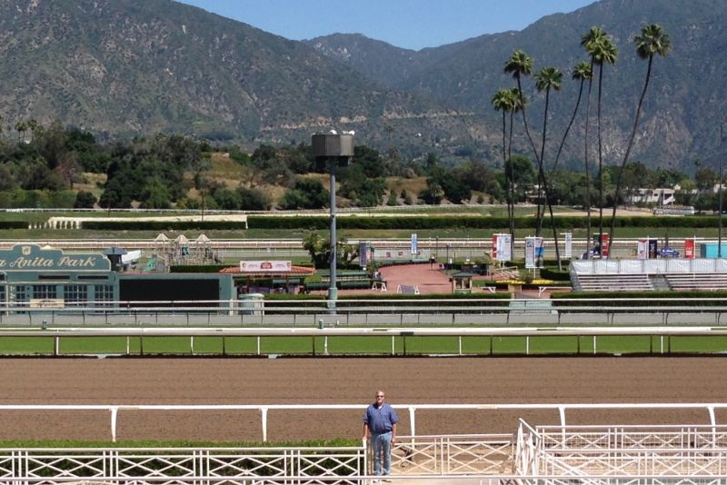 NO. 934 SANTA ANITA ASSEMBLY CENTER - Detainees autos were stored on the infield