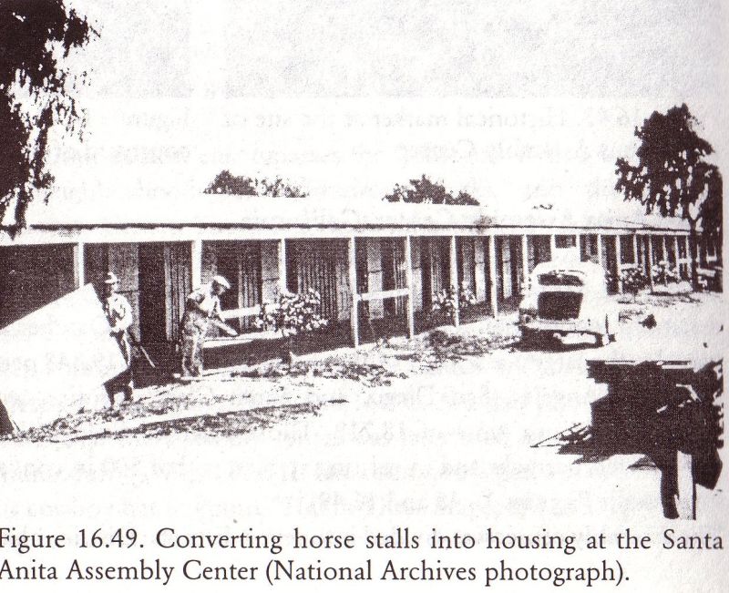 NO. 934 SANTA ANITA ASSEMBLY CENTER - Converting horsestalls