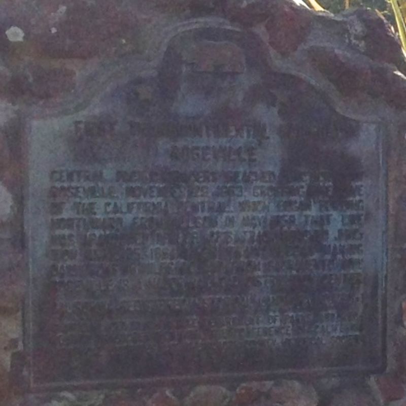 NO. 780-1 FIRST TRANSCONTINENTAL RAILROAD-ROSEVILLE - State Plaque