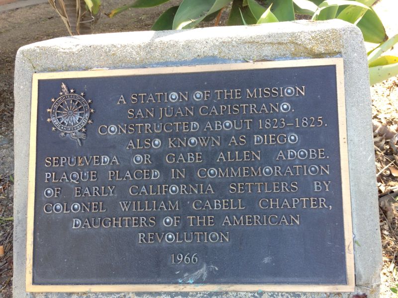 NO. 227 DIEGO SEPÚLVEDA ADOBE - Private Plaque