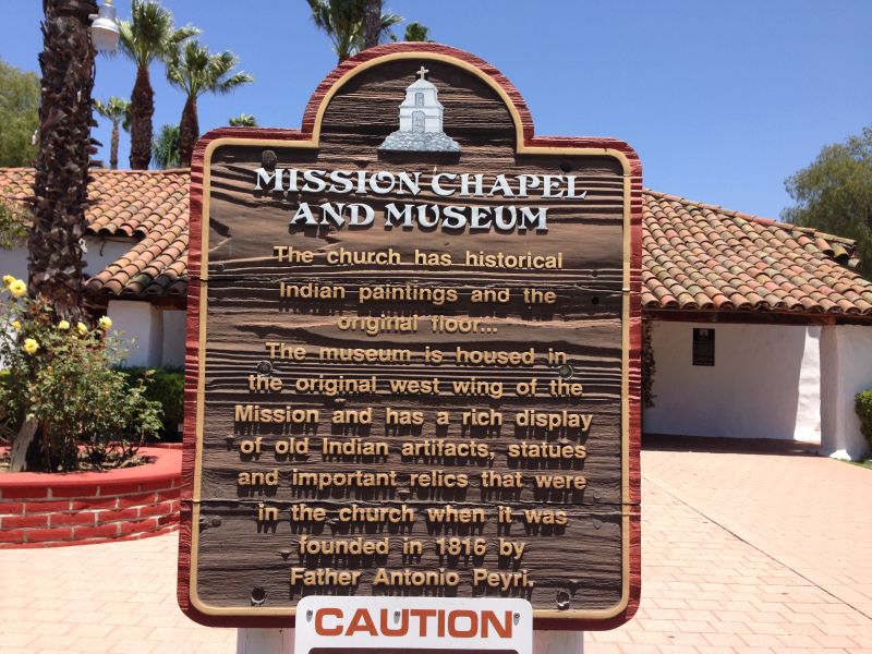 NO. 243 ASISTENCIA SAN ANTONIO DE PALA - Mission Sign