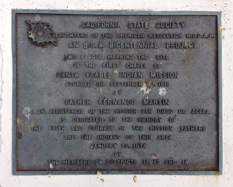 NO. 369 CHAPEL OF SANTA YSABEL (SITE OF) - Private Plaque