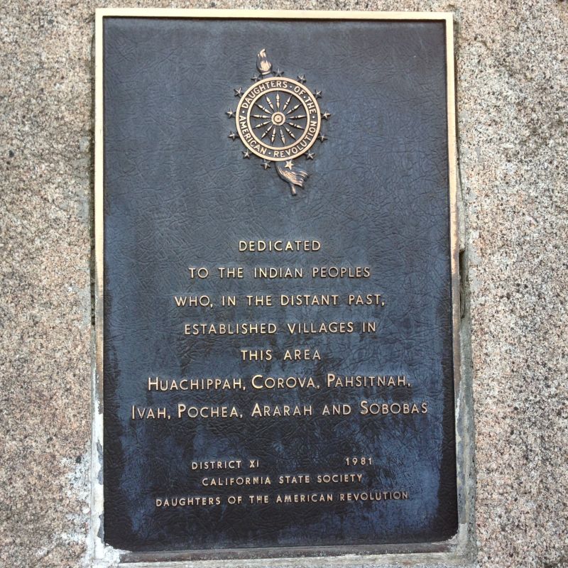 NO. 104 SITE OF INDIAN VILLAGE OF POCHEA - Private Plaque