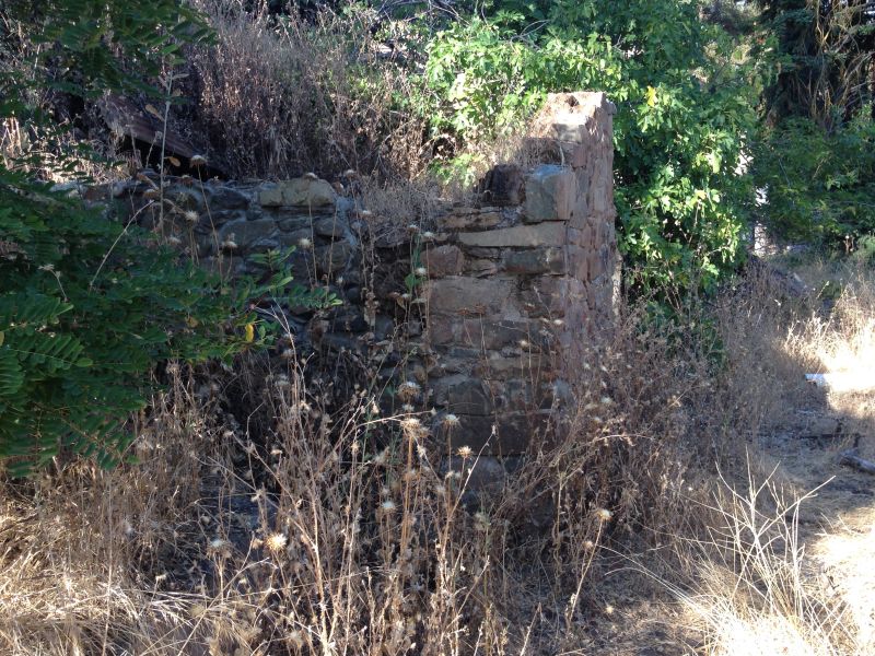 NO. 41 BIG BAR - The Mokelumne River. Amador side. Building Remnants