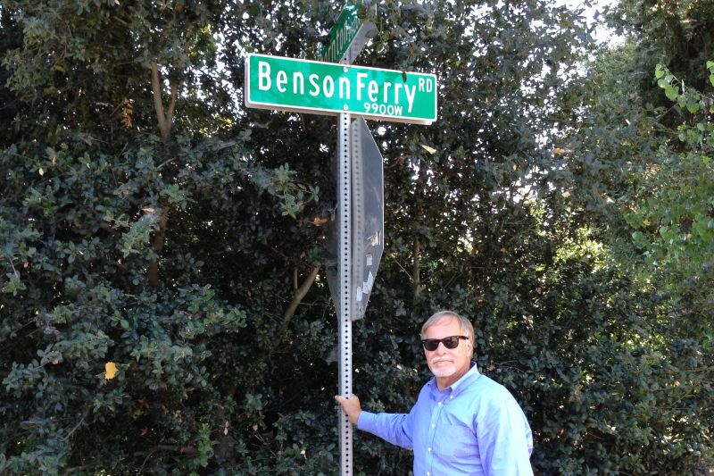 CHL #149 - Benson's Ferry - Street Sign