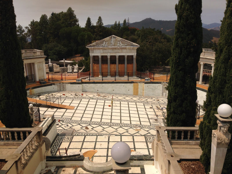NO. 640 HEARST SAN SIMEON - Pool under reconstruction