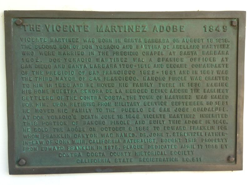 NO. 511 VICENTE MARTÍNEZ ADOBE - Private Plaque at Front Door