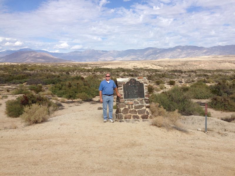 NO. 673 SAN GREGORIO - The marker is up on a hill