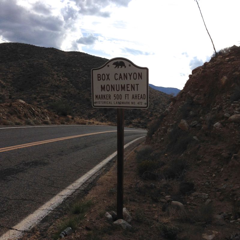 NO. 472 BOX CANYON - State StreetSign