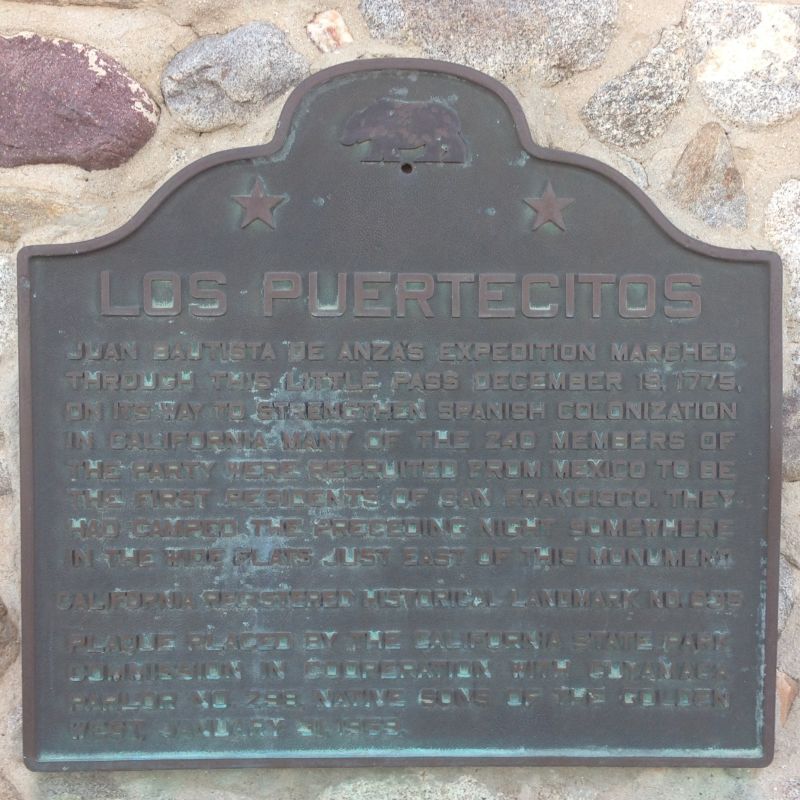 NO. 635 LOS PUERTECITOS - State Plaque