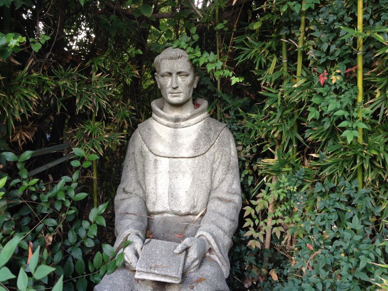 CHL #157 - Mission San Fernando Rey de España - Father Lasuén Statue