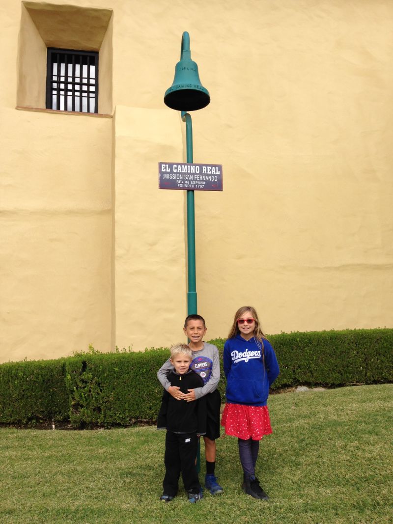 CHL #157 - Mission San Fernando Rey de España -- El Camino Real Bell