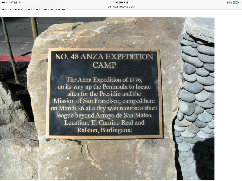 NO. 48 ANZA EXPEDITION CAMP - Plaque