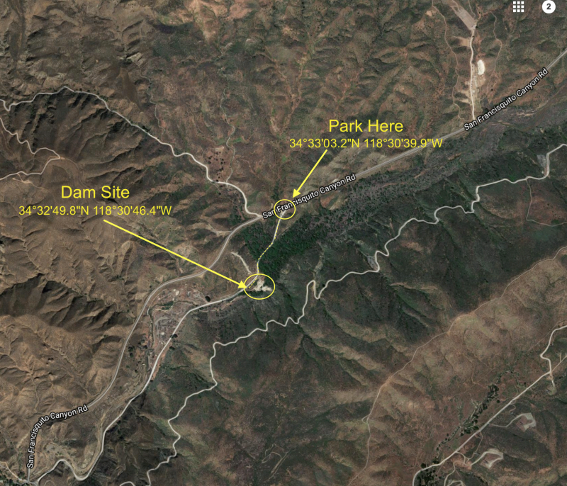 NO. 919 ST. FRANCIS DAM DISASTER SITE - Remains of the dam