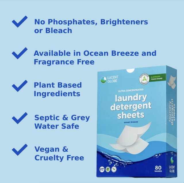 Laundry Detergent Sheets - 80 Sheets