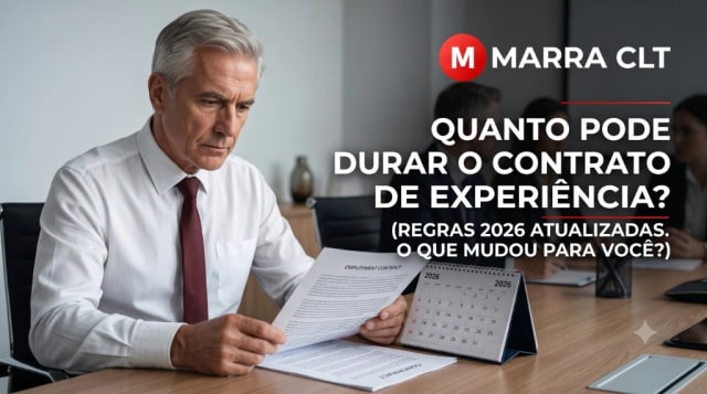 Quanto pode durar o contrato de experiência (regras 2026) | MARRA CLT