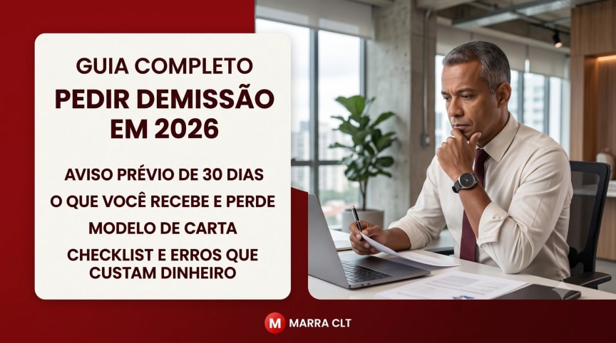 Como pedir demissão certo na CLT: carta em duas vias, aviso prévio de 30 dias e conferência da rescisão | MARRA CLT