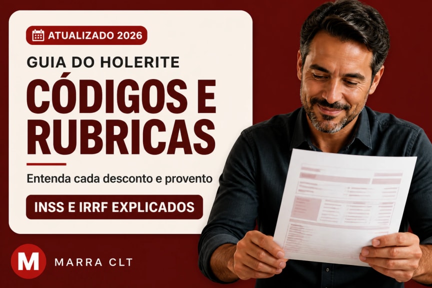 Guia do holerite 2026: códigos e rubricas explicados — INSS e IRRF no contracheque | MARRA CLT
