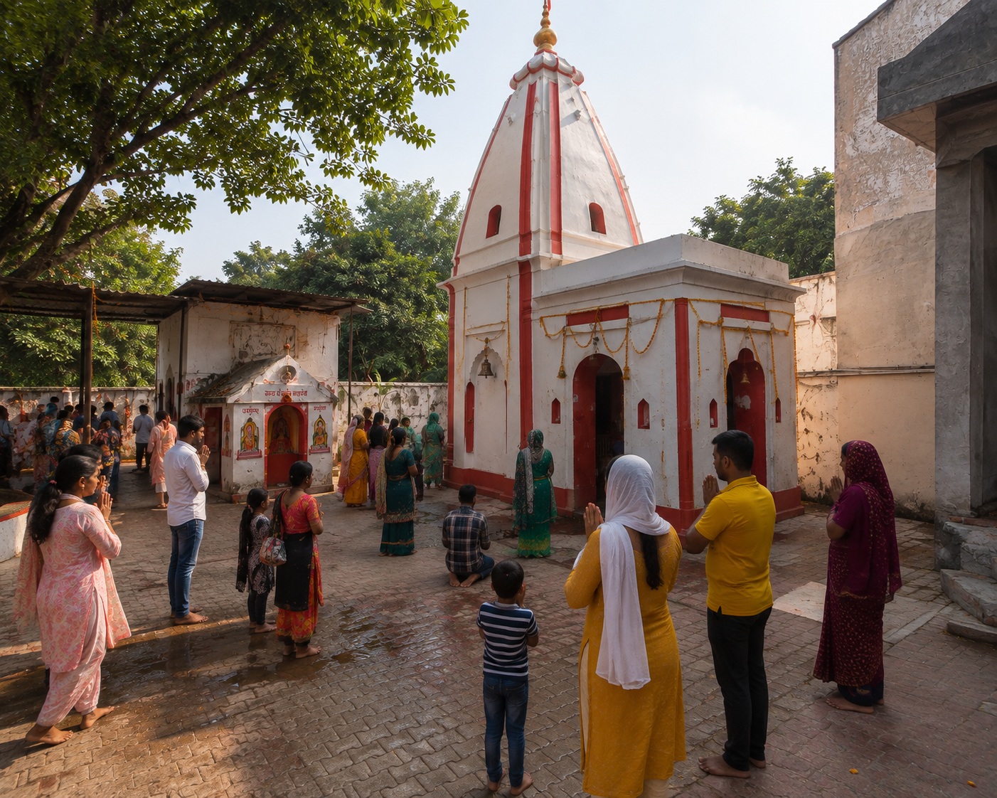 Devotees Praying