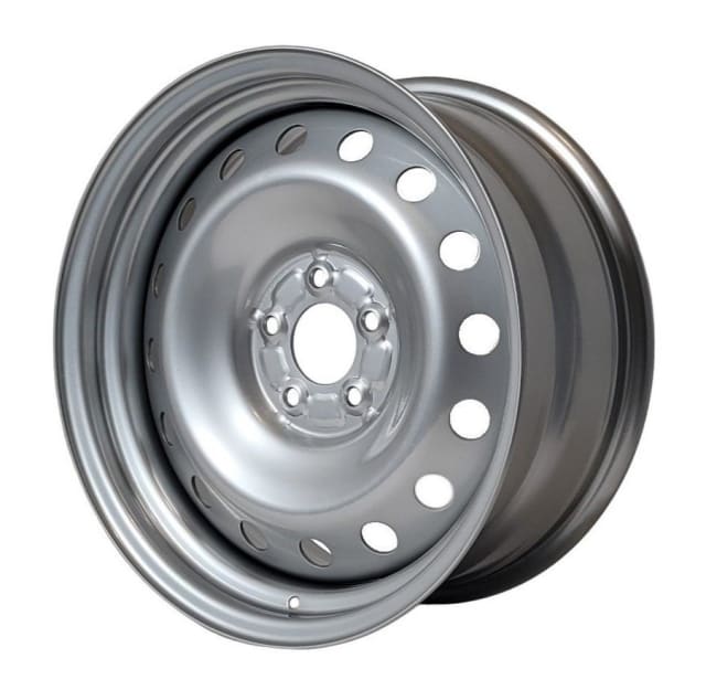 18X8 SILVER FORD INTERCEPTOR STEEL WHEEL 5-114.3 PCD. +32ET