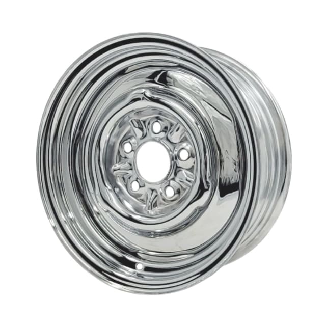 14X5 CHROME EARLY HOLDEN 5-108 PCD. +12ET