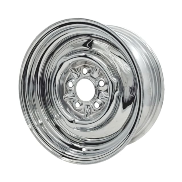 14X6 CHROME EARLY HOLDEN 5-108 PCD. +12ET