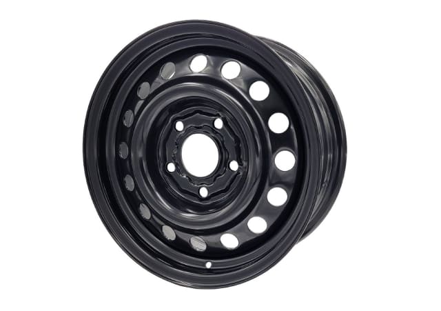 15X6 BLACK GMH INTERCEPTOR STEEL WHEEL 5-120 PCD. +43ET