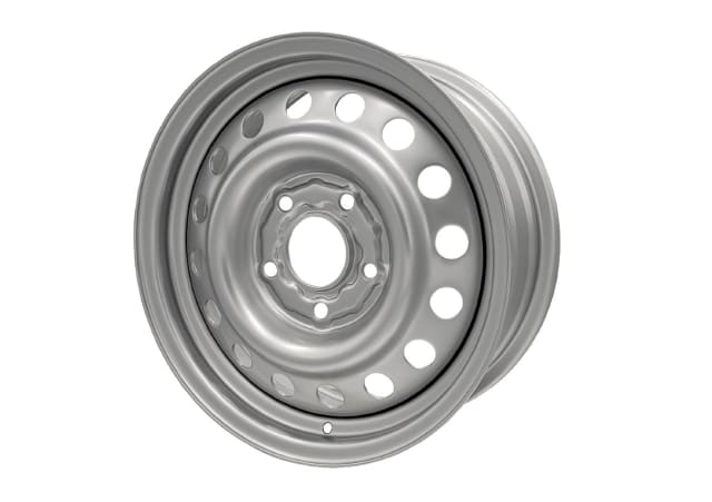 15X6 SILVER GMH INTERCEPTOR STEEL WHEEL 5-120 PCD. +43ET