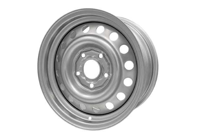 15X7 SILVER GMH INTERCEPTOR STEEL WHEEL 5-120 PCD. +43ET
