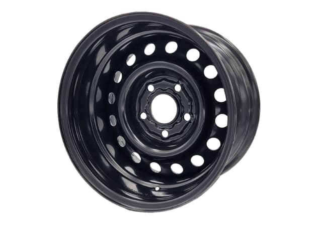 15X8 BLACK FORD INTERCEPTOR STEEL WHEEL 5-114.3 PCD. -25ET