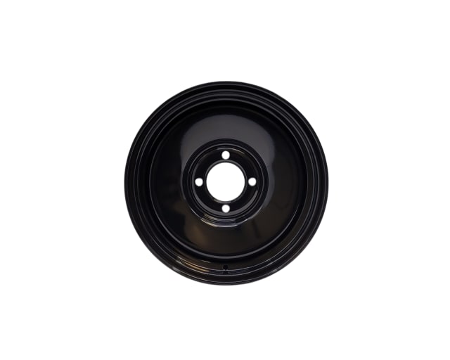 15X6 BLACK D-TOWN STEEL WHEEL 4-114.3 PCD. +9ET