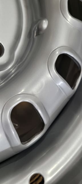 (MINOR BLEMISHES) 14X7 SILVER 12 SLOT STEEL WHEEL 5-114.3 PCD. 0ET