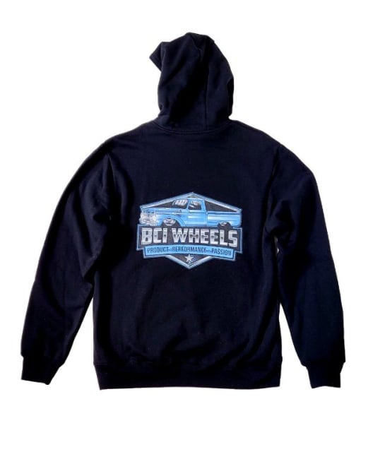 MEN'S BLACK BCI WHEELS HOODIE SIZE (XL)