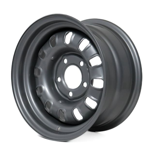 (MINOR BLEMISHES) 14X7 SILVER 12 SLOT STEEL WHEEL 5-114.3 PCD. 0ET