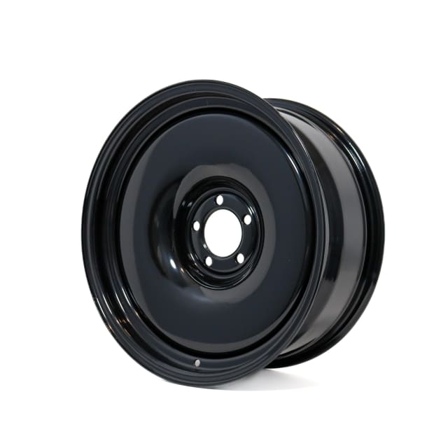 18X7.5 BLACK D-TOWN STEEL WHEEL 5-120.65 PCD. +9ET