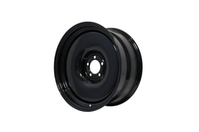 18X8 BLACK D-TOWN STEEL WHEEL 5-114.3 PCD. +6ET