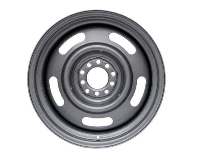 17X8 SILVER RALLY STEEL WHEEL 5-114.3/120.65 PCD +6ET