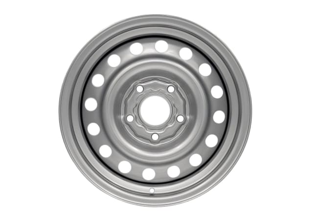 15X4.5 SILVER FORD INTERCEPTOR STEEL WHEEL 5-114.3 PCD. +6ET