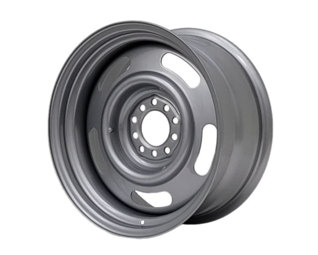 17X8 SILVER RALLY STEEL WHEEL 5-114.3/120.65 PCD +6ET