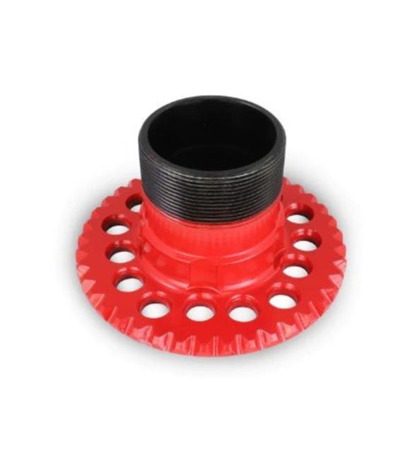 STEEL WIRE WHEEL HUB ADAPTER RH TAPERED 78MM SPIGGOT 15 HOLE 5-4.5, 5-4.75, 5-5 PCD