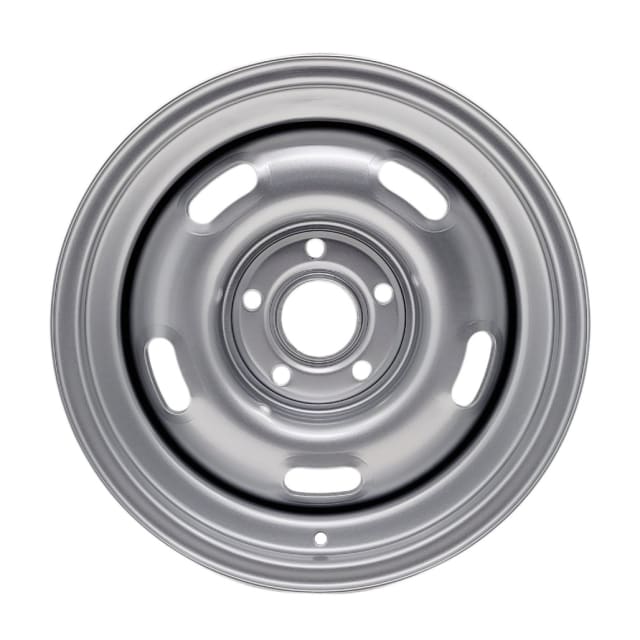 15X7 SILVER 5 SLOT STEEL WHEEL 5-114.3 PCD. +6ET 320ID