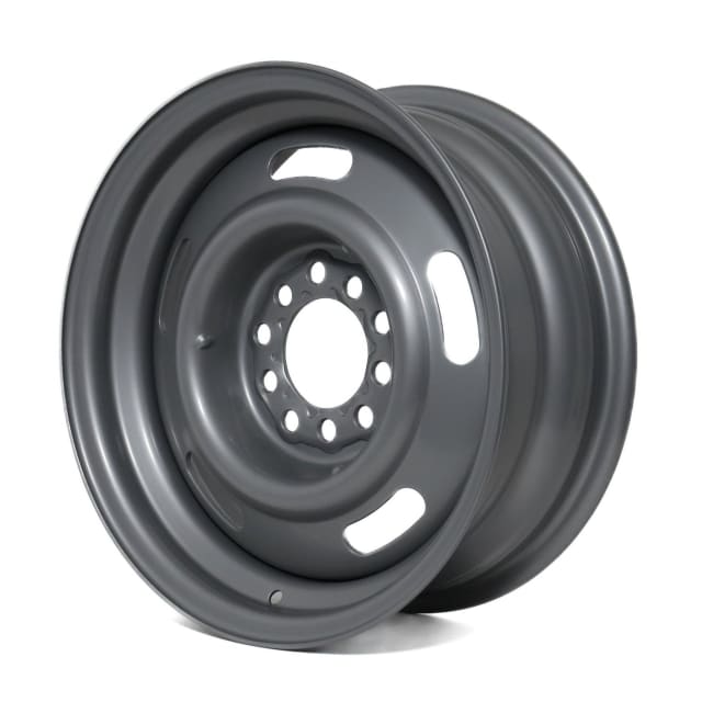 15X6 SILVER RALLY STEEL WHEEL 5-114.3/120.65 PCD +6ET