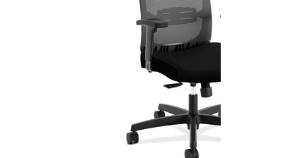 HON Convergence Mesh Back Fabric Task Chair, Black (HONCMS1AACCF10)